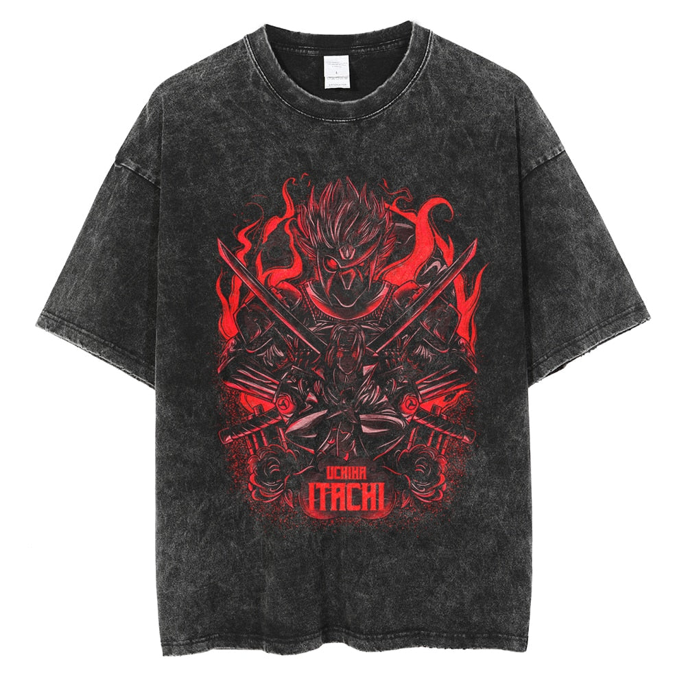 Vintage Naruto Itachi Graphic T-Shirt