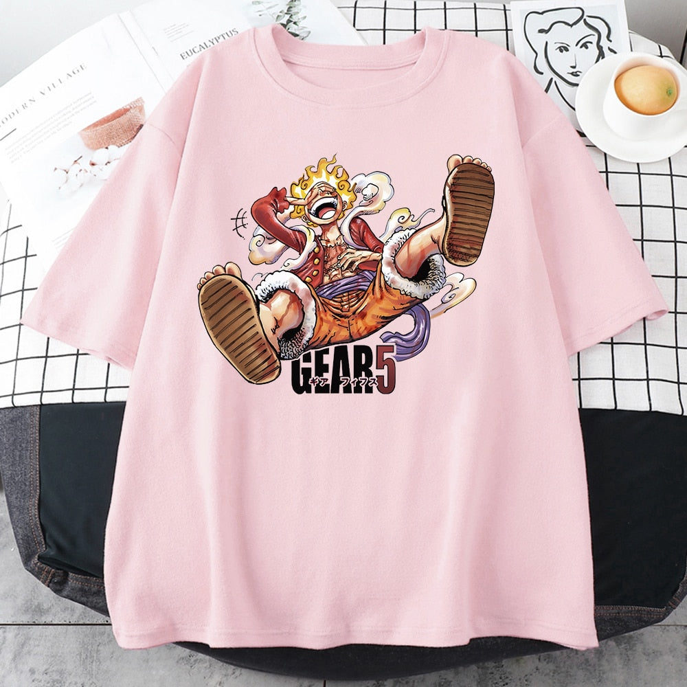 One Piece Luffy Joy boy Nika Gear 5 T-Shirt