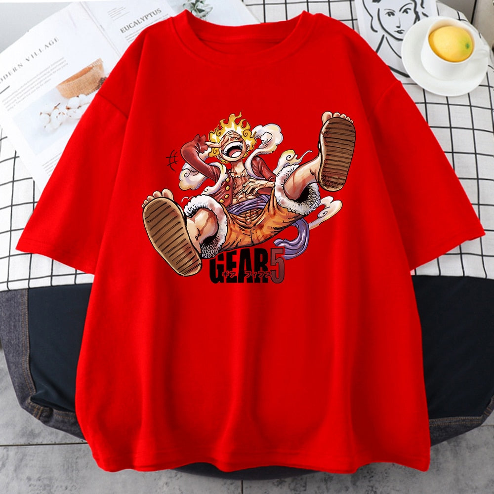 One Piece Luffy Joy boy Nika Gear 5 T-Shirt