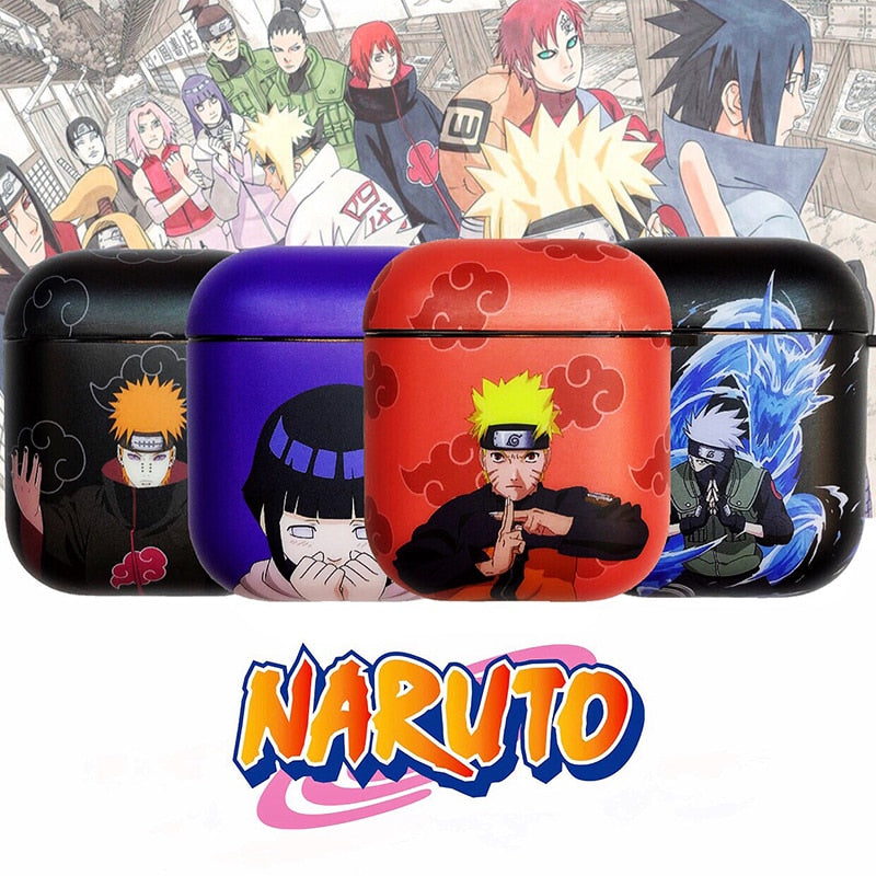 Anime Naruto Sasuke Kakashi earphone case For AirPods 1 2  Soft silicone
