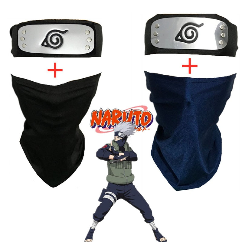 Hatake Kakashi Cosplay Mask Headband Anime Naruto