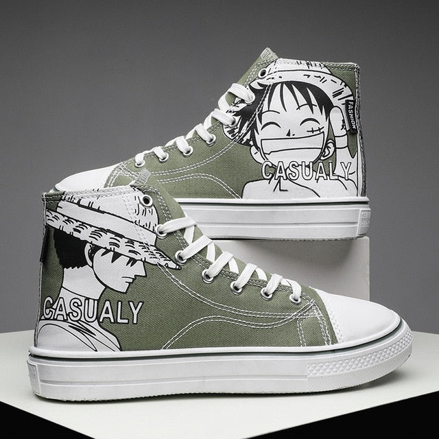 One Piece Vulcanize Shoes Luffy and Zoro Shoes