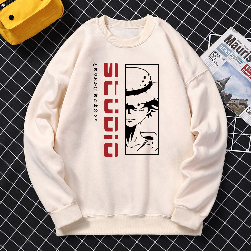 One Piece Personality Slim Sweatshirts