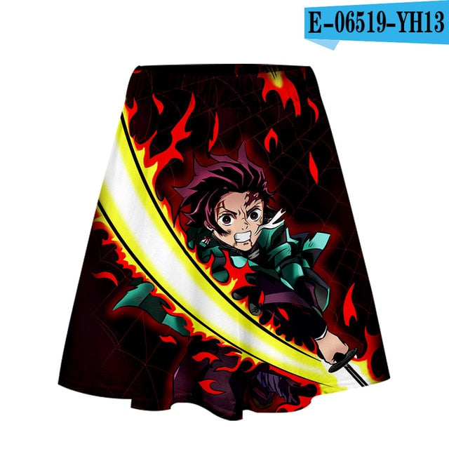 New Girl's Cute Short Skirt Demon Slayer