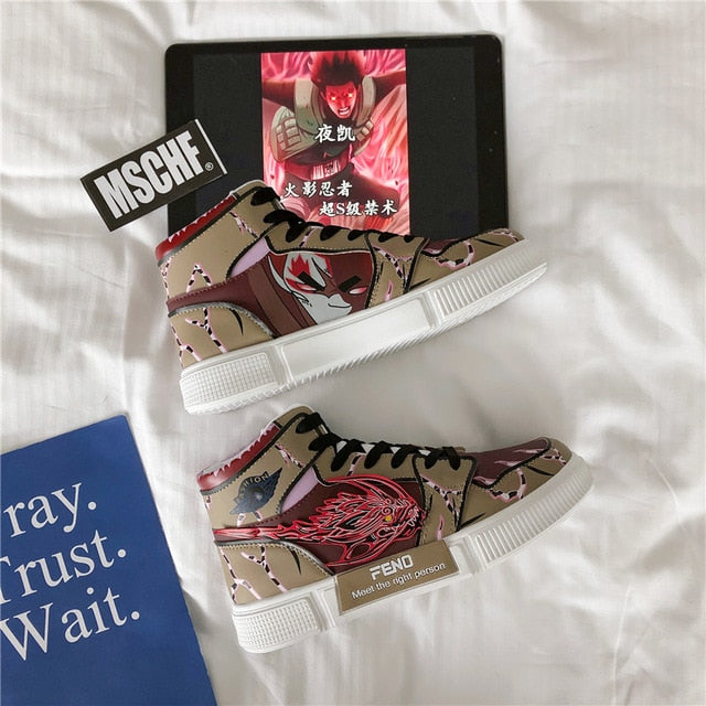Anime Might Guy 8 gate Casual Shoes