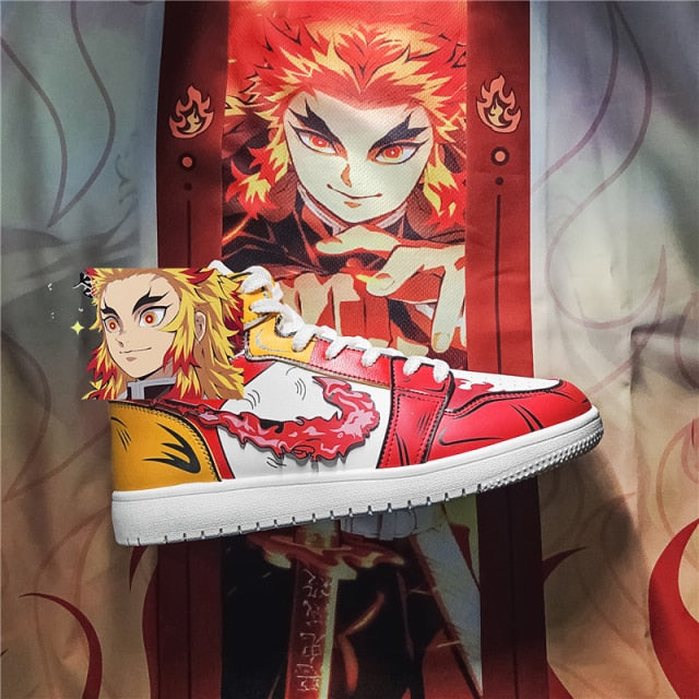Demon Slayer Red Senjuro Rengoku Shoes
