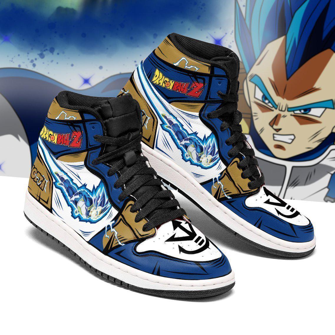 Vegeta Blue Sneakers  Custom Anime Shoes