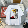 One Piece Luffy Sleeve T-shirt Street Anime
